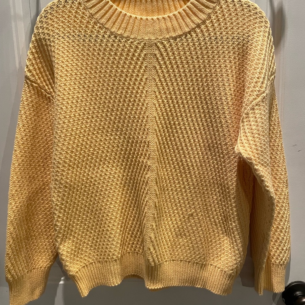Treasure & Bond Cozy Knit Sweater in Yellow
